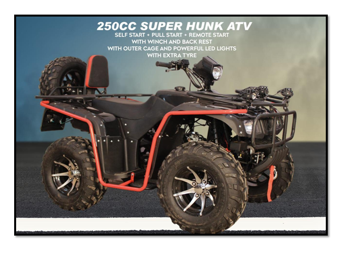 250CC Super Hunk ATV